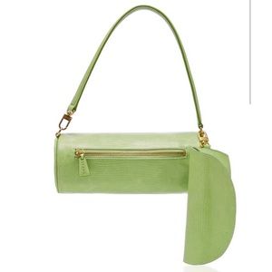 Staud Suzy Lizard-Effect Leather Bag